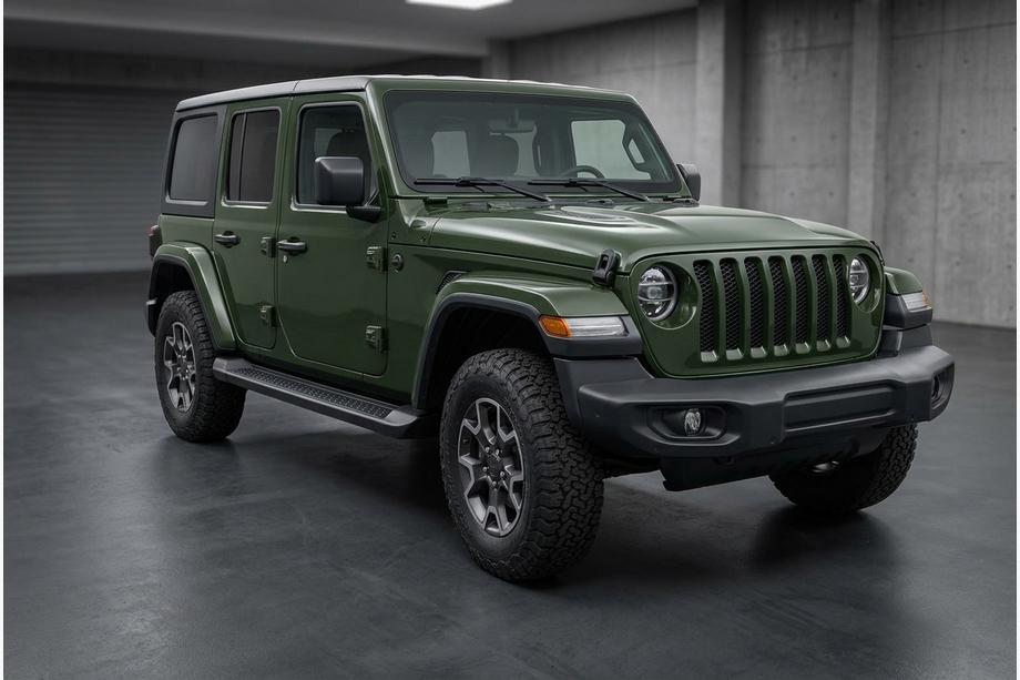 Jeep Wrangler 2018– Bočne stopnice Allmond Black (2 kosa, aluminij) Image