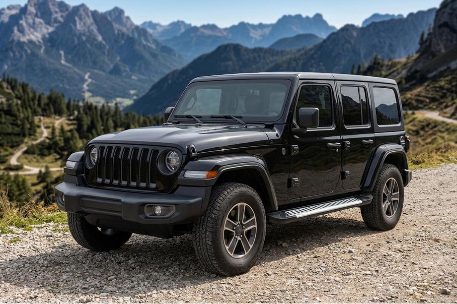 Jeep Wrangler 2018– Stranski pragovi Line (2 kos, aluminij) Image