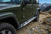 Jeep Wrangler 2018– Stranske stopnice Sunrise (2 kos, aluminij) fotografija 1
