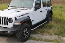 Jeep Wrangler 2018– Stranski pragovi Tayga Grey (2 kosa, aluminij) fotografija 1