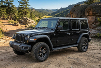 Jeep Wrangler 2018– Stranski pragovi Tayga Black (2 kos, aluminij) fotografija 1