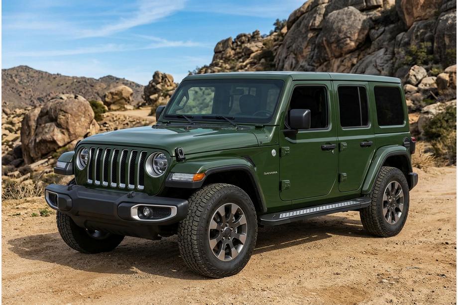 Jeep Wrangler 2018– Stranske stopnice Vision New Black (2 kos, aluminij) Image