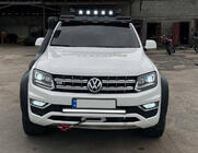 Volkswagen Amarok 2010–2022 Vizir vetrobranskega stekla za strešni prtljažnik DAKAR (LED) fotografija 1