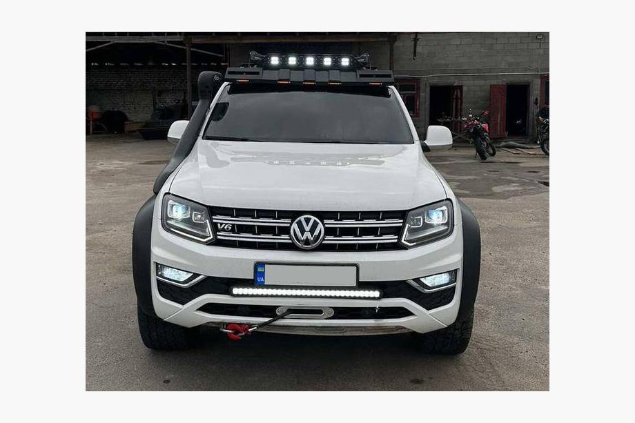 Volkswagen Amarok 2010–2022 Vizir vetrobranskega stekla za strešni prtljažnik DAKAR (LED) Image