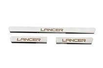 Mitsubishi Lancer 9 2004–2008 ZNIŽANO! Carmos letvice pragov (3 kos, nerjavno jeklo) fotografija 1