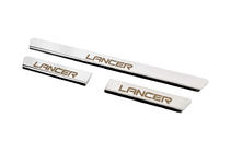 Mitsubishi Lancer 9 2004–2008 ZNIŽANO! Carmos letvice pragov (3 kos, nerjavno jeklo) fotografija 2