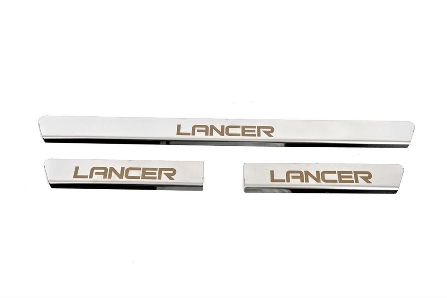 Mitsubishi Lancer 9 2004–2008 ZNIŽANO! Carmos letvice pragov (3 kos, nerjavno jeklo) Image
