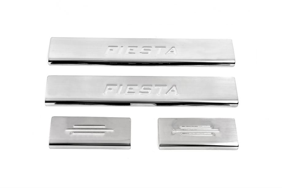 Ford Fiesta 2002–2008 Carmos V2 zaščitne letve pragov (4 kos, nerjaveče jeklo) Image