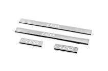 Hyundai I-20 2008–2012 Nerjaveče letve pragov Carmos V2 (4 kos, inox) fotografija 1