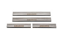 Volkswagen Amarok 2010–2022 Carmos V3 letve za pragove (4 kosi, nerjaveče jeklo) fotografija 1