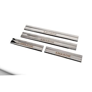 Carmos V3 letve za pragove (4 kosi, nerjaveče jeklo) Volkswagen Amarok 2010–2022 fotografija 2