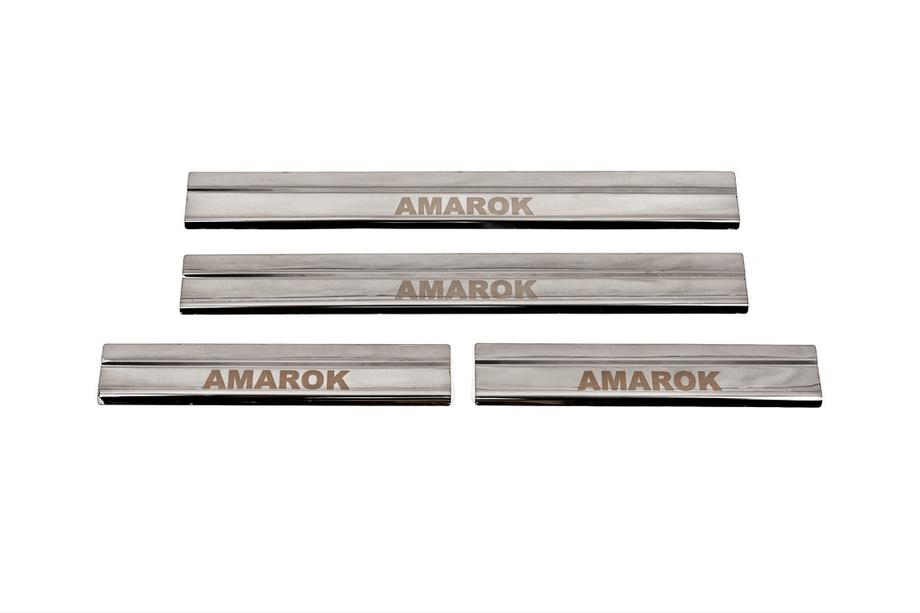 Volkswagen Amarok 2010–2022 Carmos V3 letve za pragove (4 kosi, nerjaveče jeklo) Image