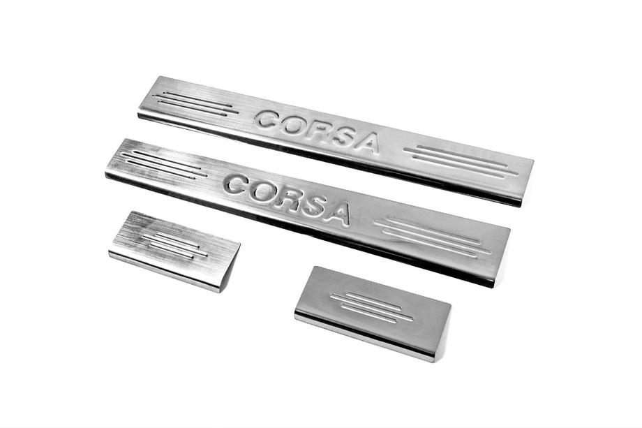 Opel Corsa C 2000–2006 Nerjaveče letve pragov Carmos V2 (4 kos, inox) Image