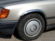 Mercedes E-class W124 1984–1997 Obrobe kolotekov 1985-1989 (4 kos, nerjaveče jeklo) fotografija 1
