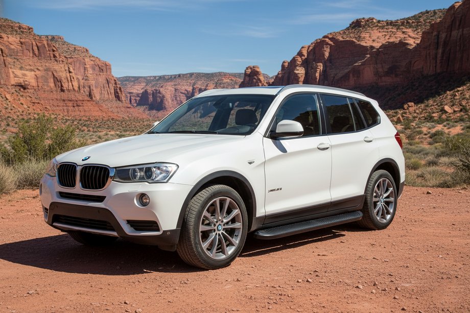 BMW X3 F25 2011–2018 Stranski pragovi Tayga Black (2 kos, aluminij) Image