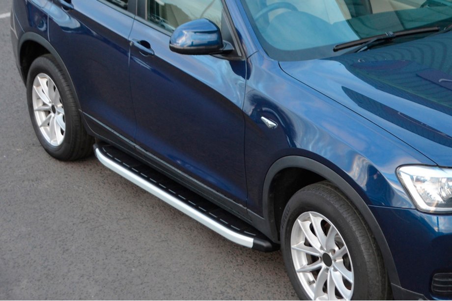 BMW X3 F25 2011–2018 Bočne stopnice Fullmond (2 kos, aluminij) Image