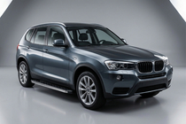 BMW X3 F25 2011–2018 Stranske stopnice BlackLine (2 kos, aluminij) fotografija 1