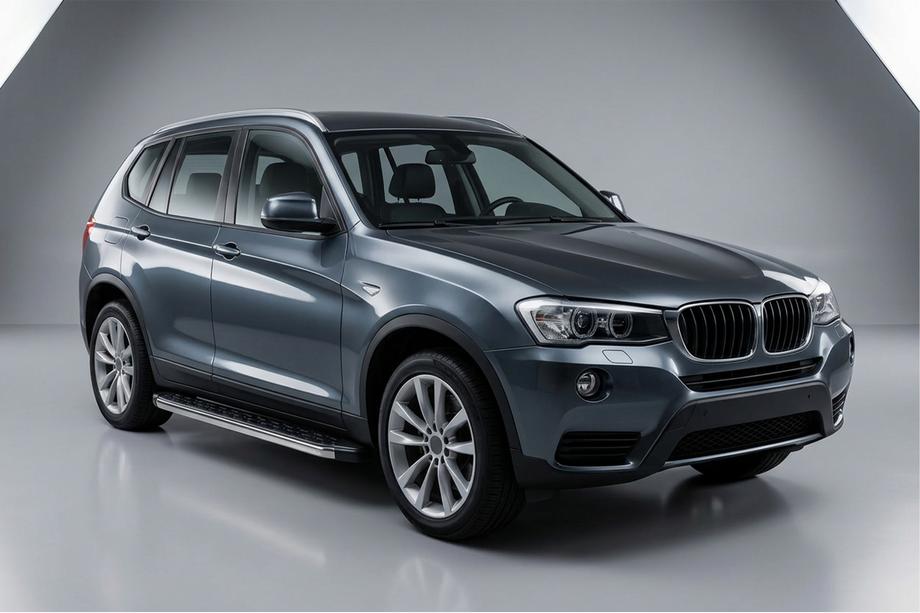 BMW X3 F25 2011–2018 Stranske stopnice BlackLine (2 kos, aluminij) Image