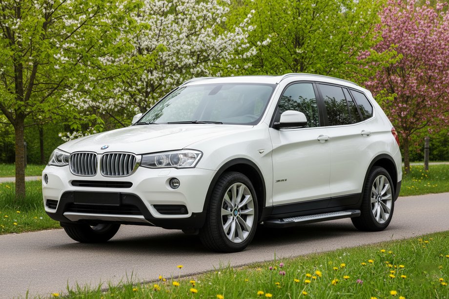 BMW X3 F25 2011–2018 Stranske stopnice Allmond Grey (2 kosa, aluminij) Image