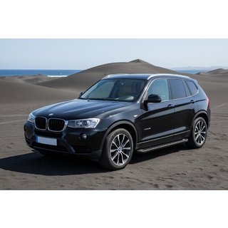 Bočne stopnice Allmond Black (2 kosa, aluminij) BMW X3 F25 2011–2018 fotografija 1