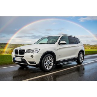 Stranske stopnice Rainbow (2 kos, aluminij) BMW X3 F25 2011–2018 fotografija 1