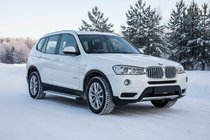 BMW X3 F25 2011–2018 Bočne stopnice Maya V2 (2 kos, aluminij) fotografija 1