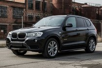 BMW X3 F25 2011–2018 Stranske stopnice Bosphore Black (2 kos, aluminij) fotografija 1