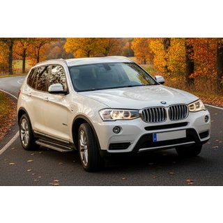 Bočni pragovi Bosphore Grey (2 kos, aluminij) BMW X3 F25 2011–2018 fotografija 1