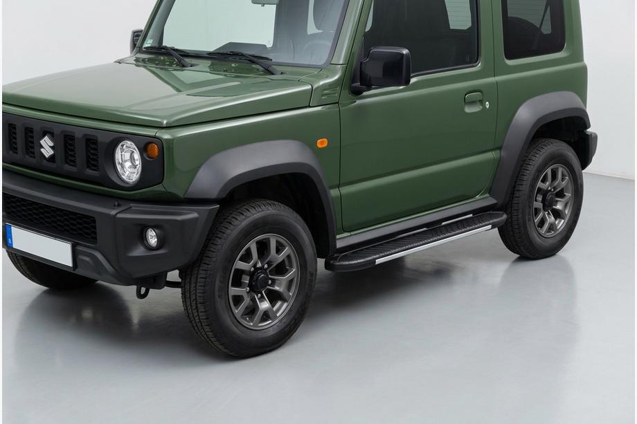 Suzuki Jimny 2018– Bočni pragovi Bosphore Grey (2 kos, aluminij) Image