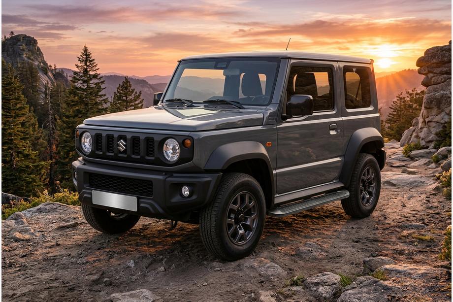 Suzuki Jimny 2018– Bočne stopnice Allmond Black (2 kosa, aluminij) Image