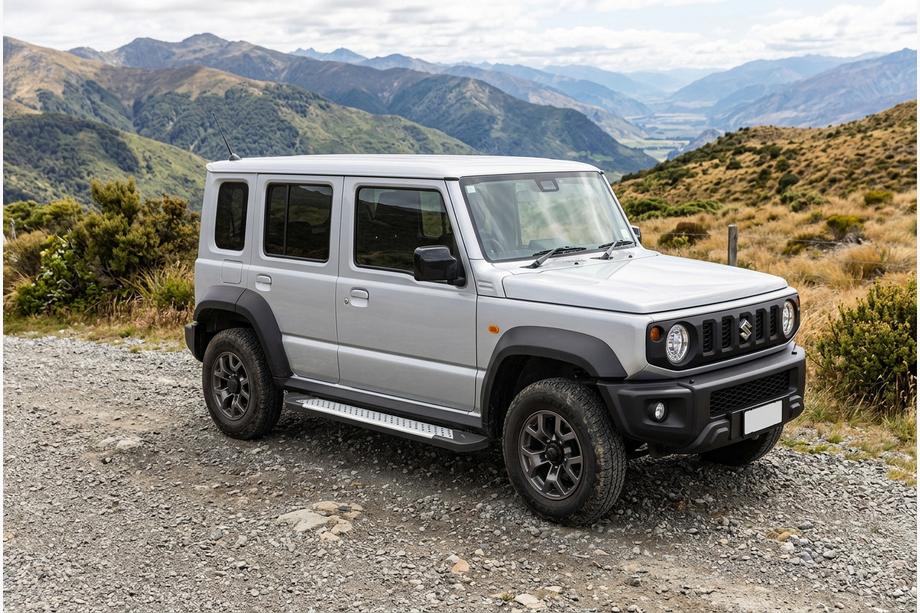 Suzuki Jimny 2018– Stranske stopnice Allmond Grey (2 kosa, aluminij) Image