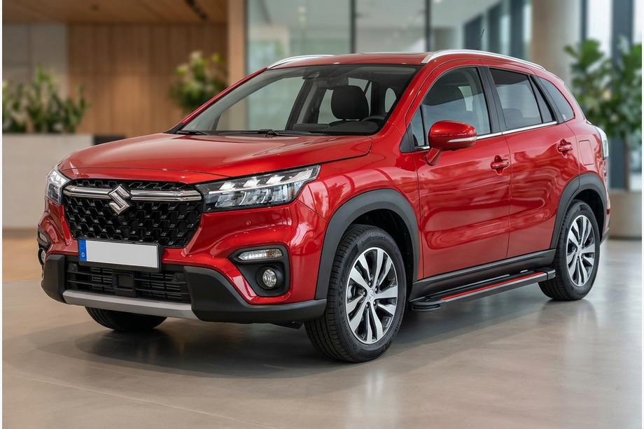 Suzuki SX4 S-Cross 2021– Bočne stopnice Maya Red (2 kos, aluminij) Image