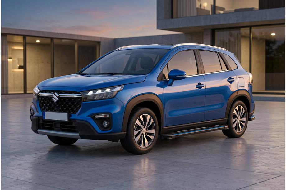 Suzuki SX4 S-Cross 2021– Bočne stopnice Maya Blue (2 kos, aluminij) Image
