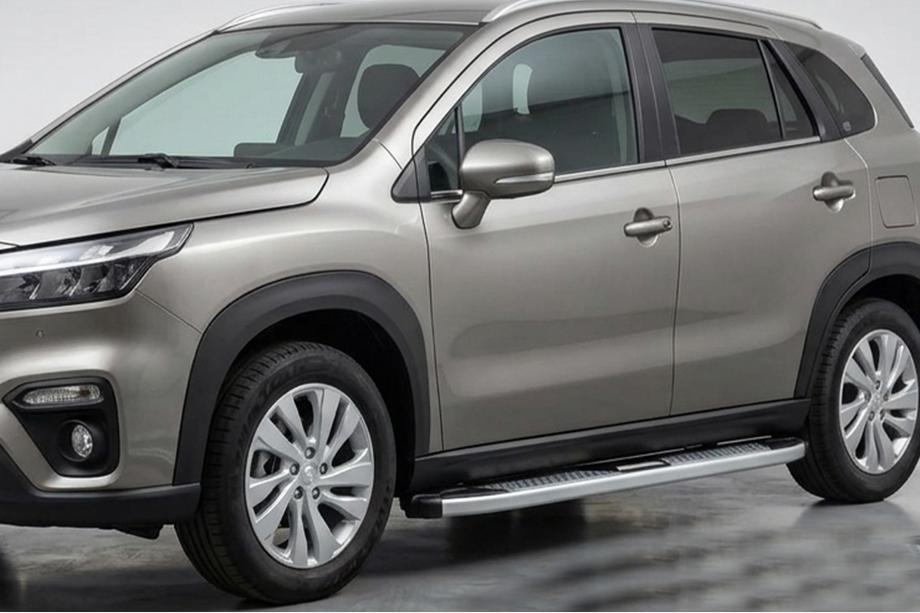 Suzuki SX4 S-Cross 2021– Mevsim Grey bočne stopnice (2 kos, aluminij) Image