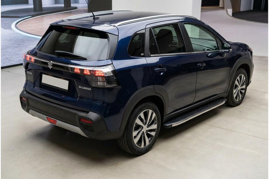 Suzuki SX4 S-Cross 2021– Stranske stopnice BlackLine (2 kos, aluminij) Image