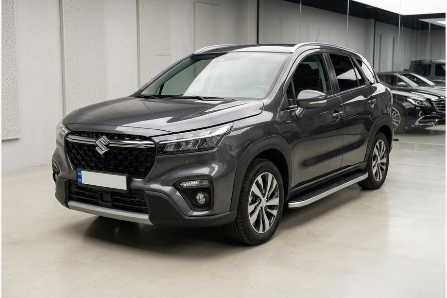 Suzuki SX4 S-Cross 2021– Stranski pragovi Tayga Grey (2 kosa, aluminij) Image
