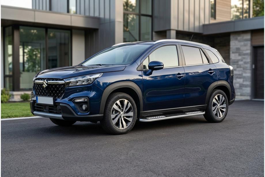 Suzuki SX4 S-Cross 2021– Stranske stopnice Tayga V2 (2 kos, aluminij) Image