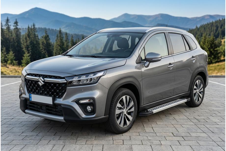 Suzuki SX4 S-Cross 2021– Stranske stopnice Vision New Grey (2 kos, aluminij) Image