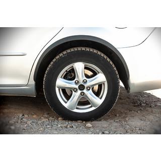 Obrobe kolesnih lokov (SD-SW) (4 kosi, črne, ABS plastika) Mazda 6 2003–2008 fotografija 2