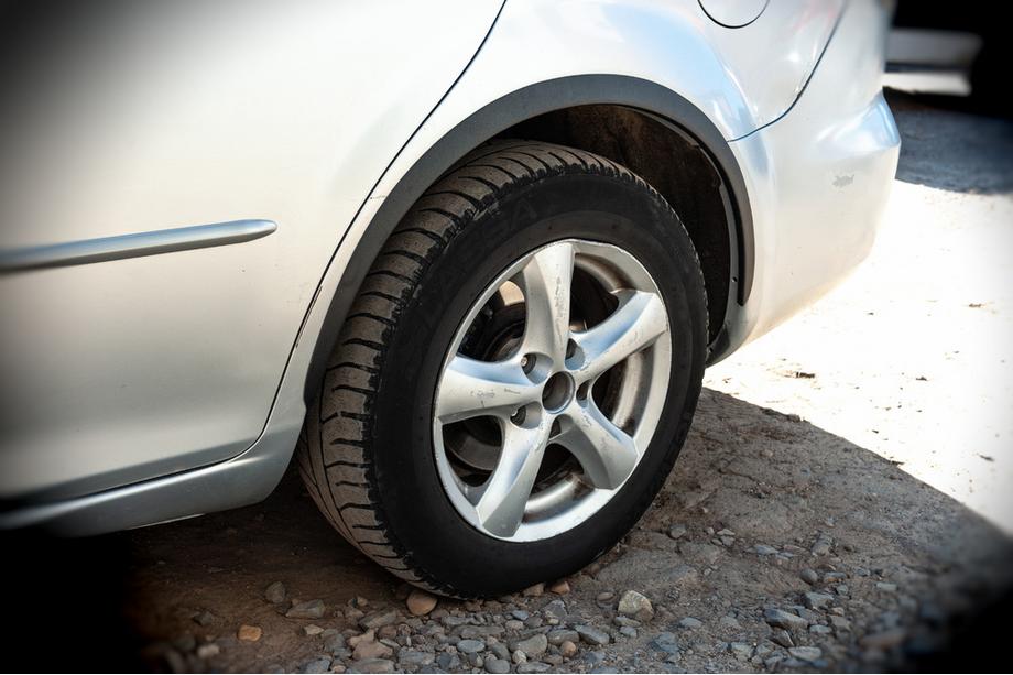 Mazda 6 2003–2008 Obrobe kolesnih lokov (SD-SW) (4 kosi, črne, ABS plastika) Fotografija 4