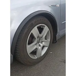 Obrobe kolotek (4 kosi, črne, ABS plastika)