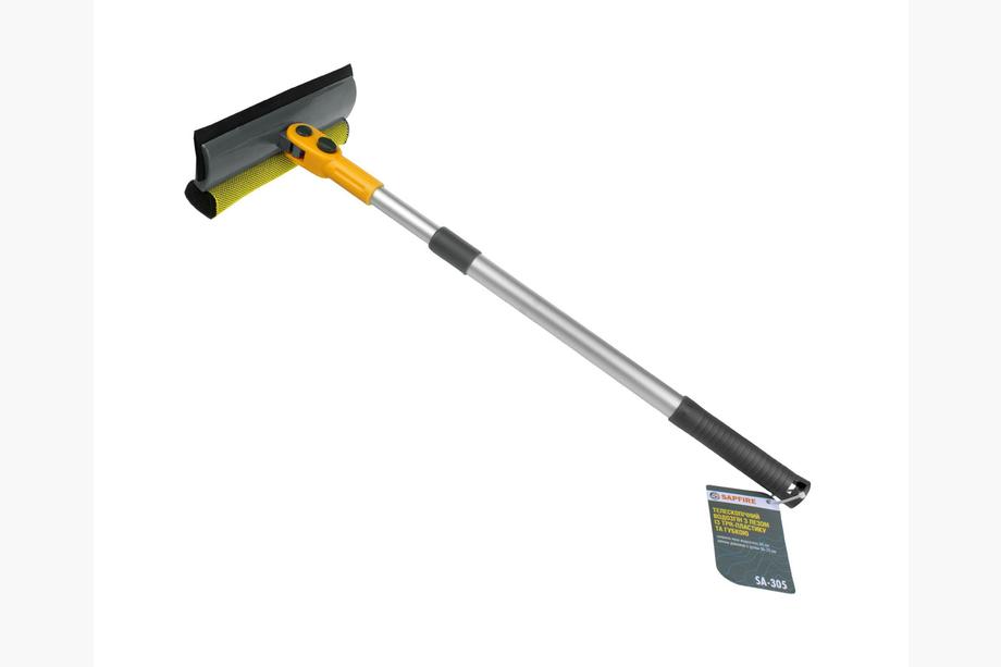 Brisalec vode z TPR gumijastim robom in gobo, teleskopski ročaj 50–70 cm SAPFIRE Fotografija 1