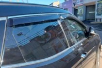 Infiniti FX 2008–2012 Vetrni deflektorji za okna s kromirano letvijo (4 kosi, HIC) fotografija 1