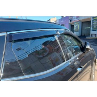 Vetrni deflektorji za okna s kromirano letvijo (4 kosi, HIC) Infiniti FX 2008–2012 fotografija 1