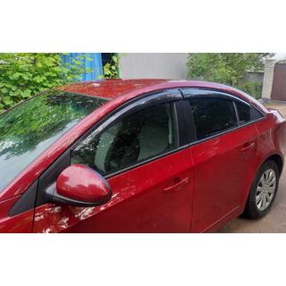 Vetrni deflektorji za okna SD (4 kosi, Sunplex) Chevrolet Cruze 2009–2015 fotografija 1