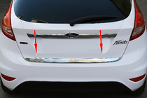 Ford Fiesta 2008–2017 Zaščitna letev roba prtljažnika (nerjaveče jeklo) OmsaLine - italijansko nerjavno jeklo fotografija 3