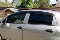 Fiat Grande Punto/Punto EVO 2006–2018 Vetrni deflektorji oken (4 kosi, Sunplex Sport) fotografija 11
