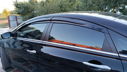 Hyundai Sonata YF 2010–2014 Vetrni deflektorji oken (4 kosi, Sunplex Sport) fotografija 8