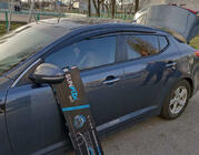 Kia Optima 2010–2016 Vetrni deflektorji oken (4 kosi, Sunplex Sport) fotografija 1