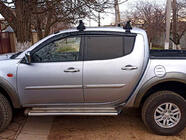 Mitsubishi L200 2006–2015 Vetrni deflektorji oken (4 kosi, Sunplex Sport) fotografija 1